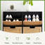 Range-chaussures en rotin naturel à 4 portes rabattables, étagère à chaussures moderne autoportante avec tablettes réglables à 3 niveaux pour le vestibule, le placard et le couloir