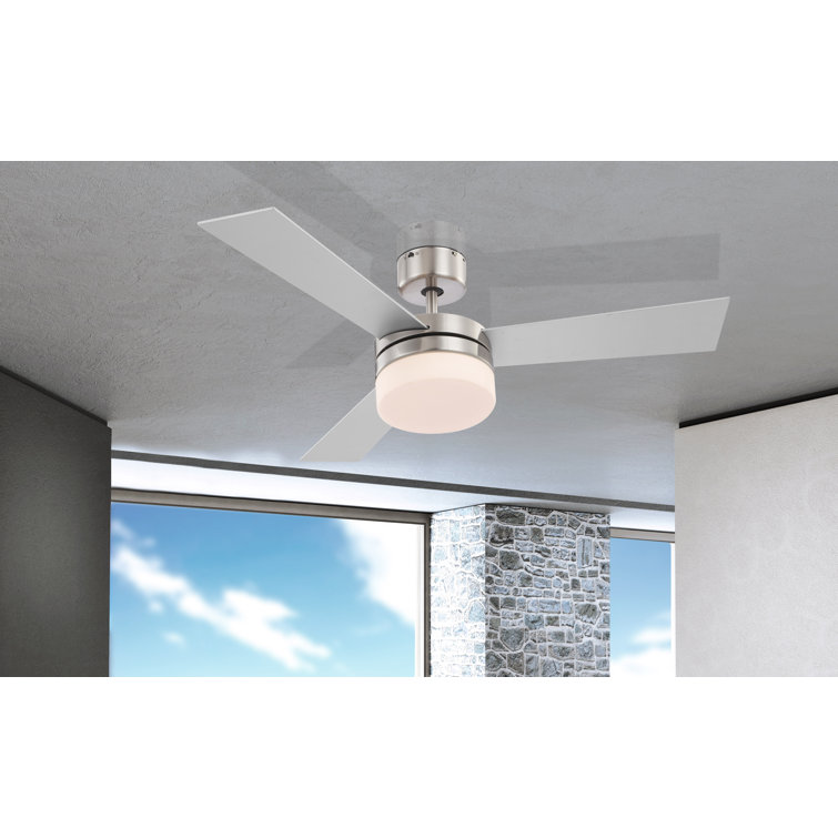 105cm Oconnor 3 - Blade Ceiling Fan with Remote Control and Light Kit Included