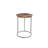 Solid Mango Wood And Metal C-Table