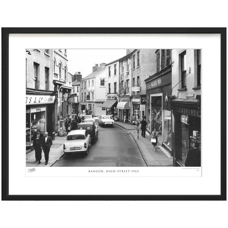 Bangor, High Street 1965 - Single Picture Frame Print, 45cm H x 60cm W x 2.3cm D