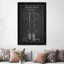 Hockey Stick Charcoal Patent Blueprint by Aged Pixel - Floater Frame Print on Canvas-247477873-247477876