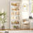 6-Tier Open Bookcase & Nightstand, 2-Piece Bedroom Storage Combo, Modern Bookshelf and Nightstand with Drawer & Shelf, Coordinated Home Office or Bedroom Set-308885946