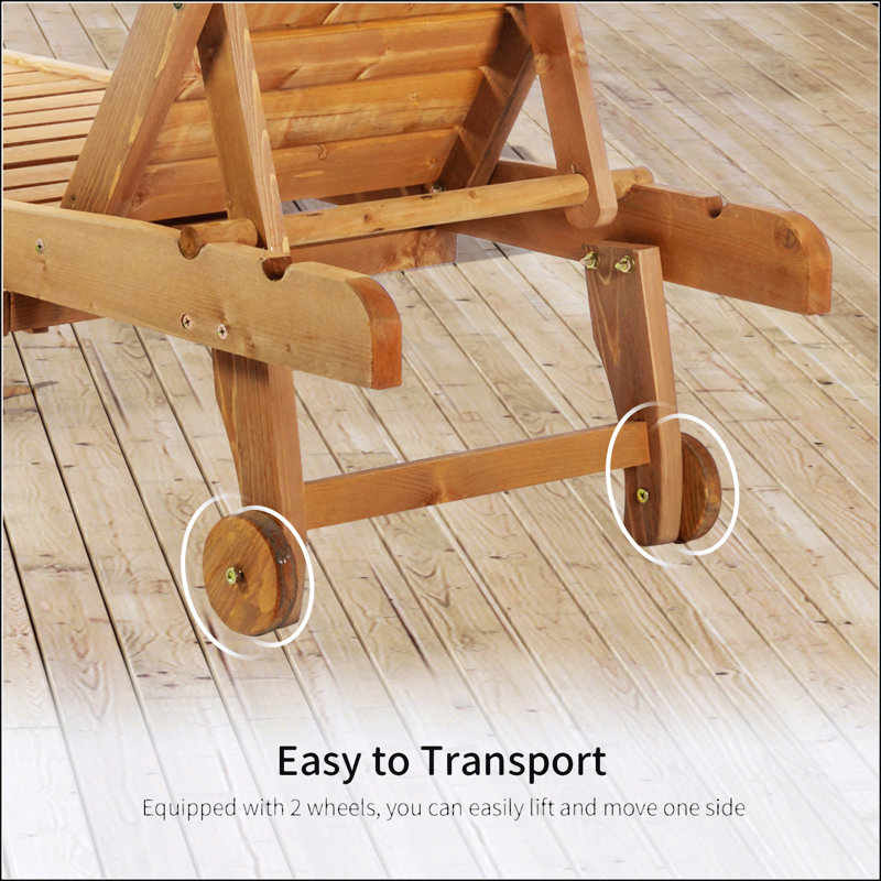 Chaise longue pour l'extérieur