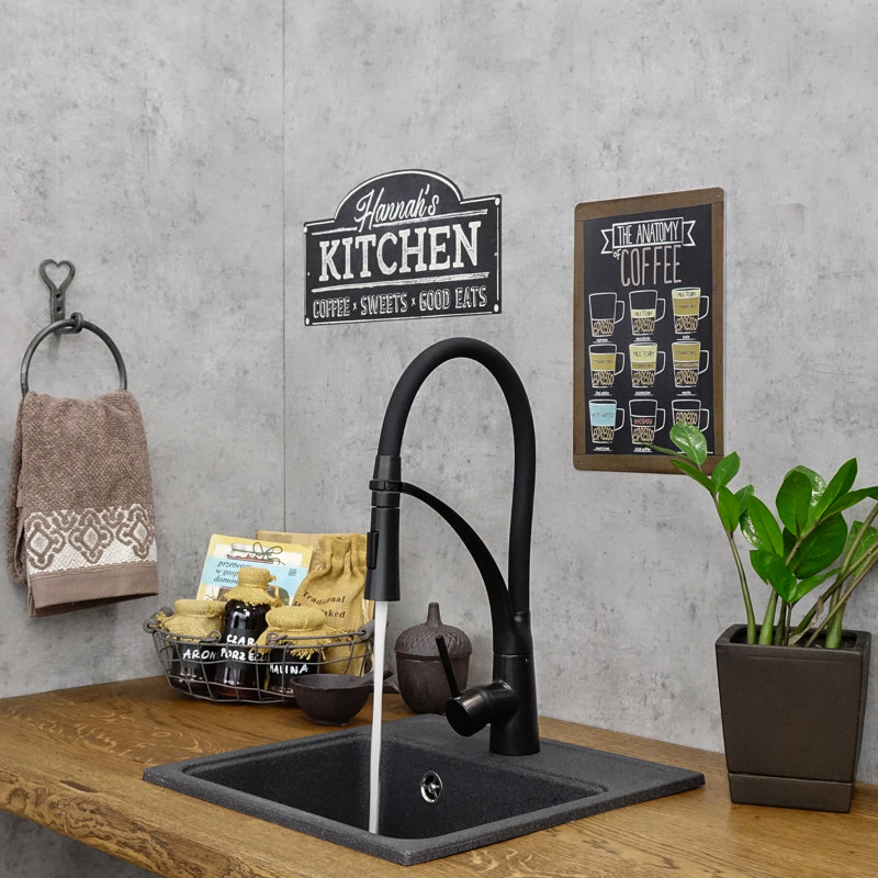 Belfry Kitchen Kitchen Faucet, Black