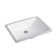DROP Bath And Kitchen 20.3'' Gloss Ceramic Rectangular Bathroom Sink with Overflow