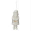 Stoneware Santa Bell With Gold Electroplating