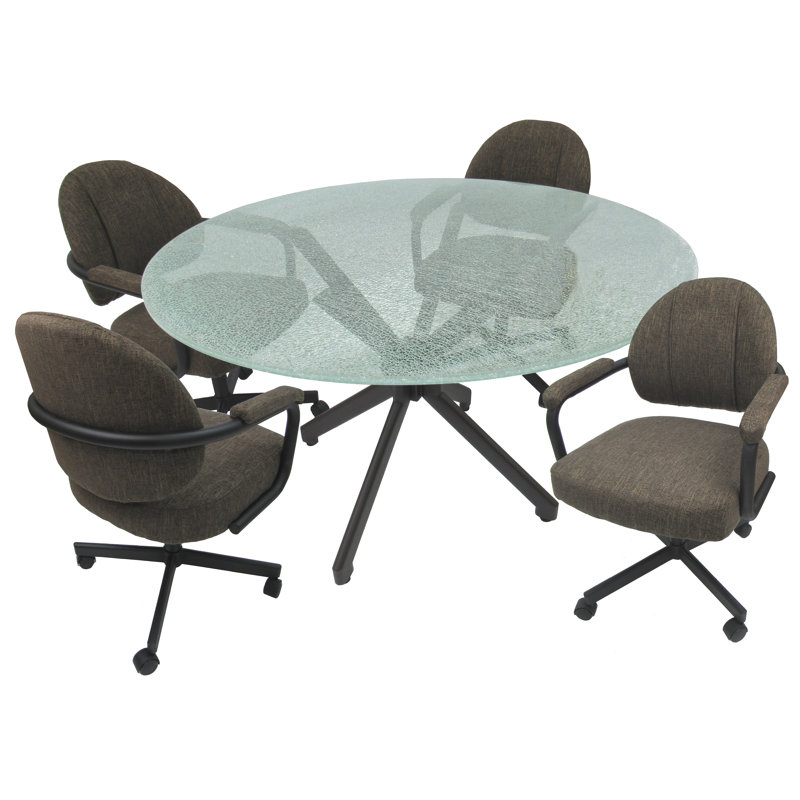 Ensemble repas pour 4 personnes Paxton, Brun Sanora, Brun