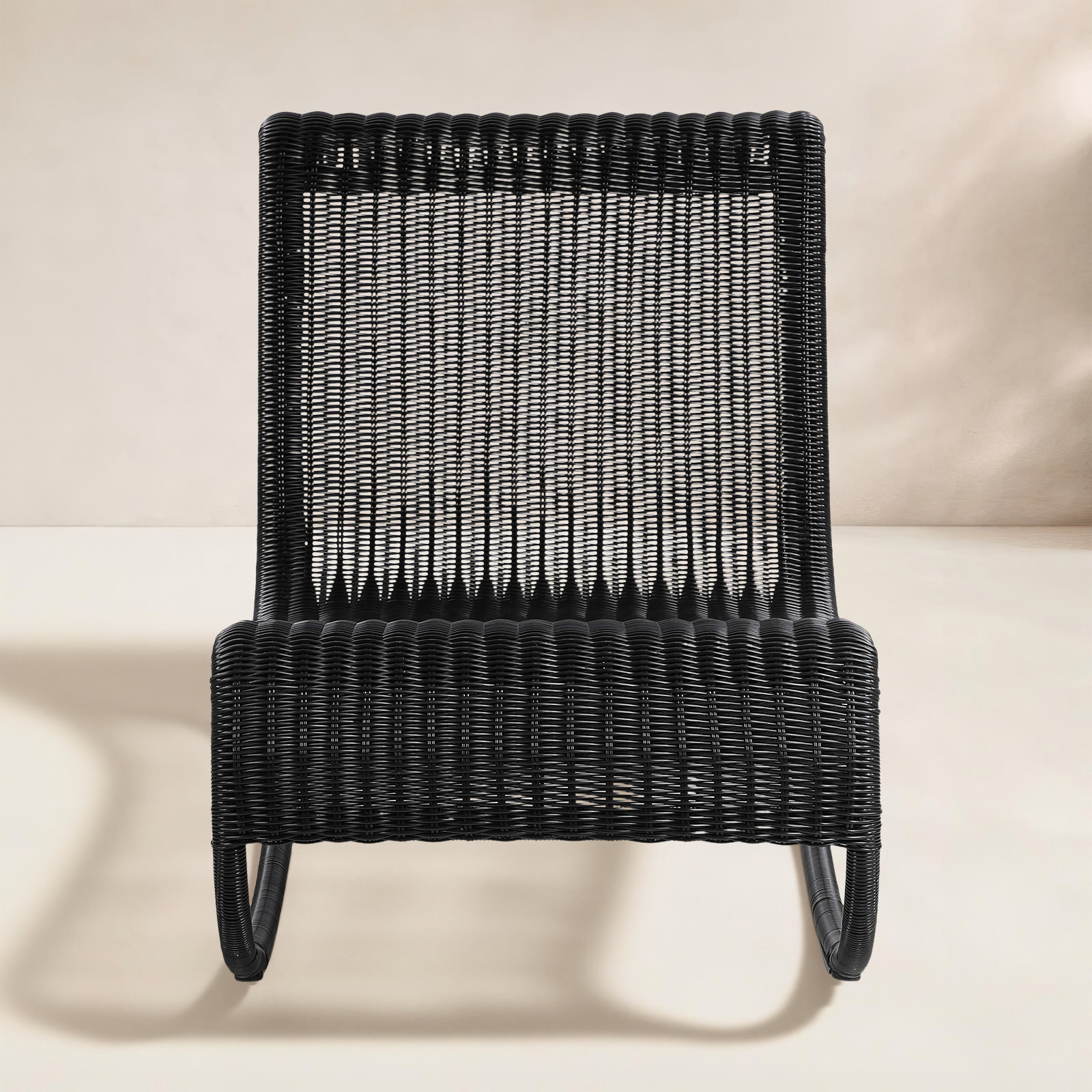 Antigua Patio Lounge Chair, Black