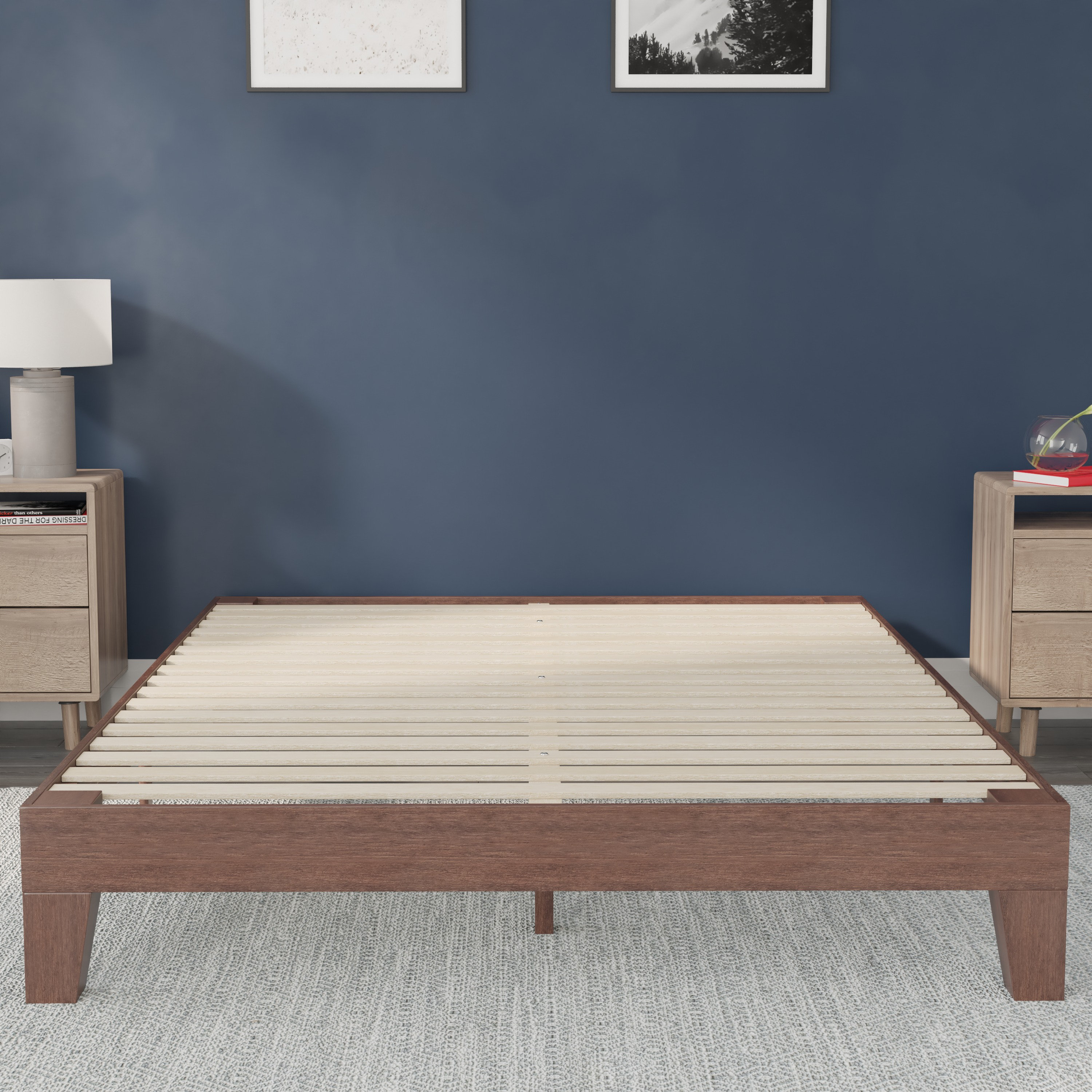 Flash Furniture Platform Bed with Wooden Support Slats, No Box Spring Required & Reviews Wayfair