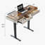 Standing desk with built-in outlet, glass top-116190705-116376191