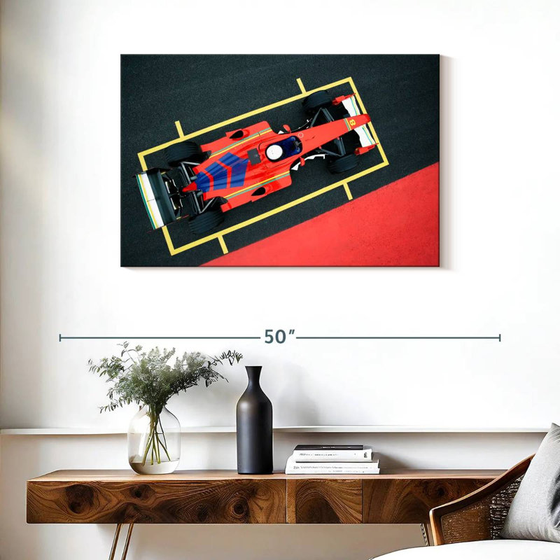 Mehar Red Formula Car, 24" H x 36" W
