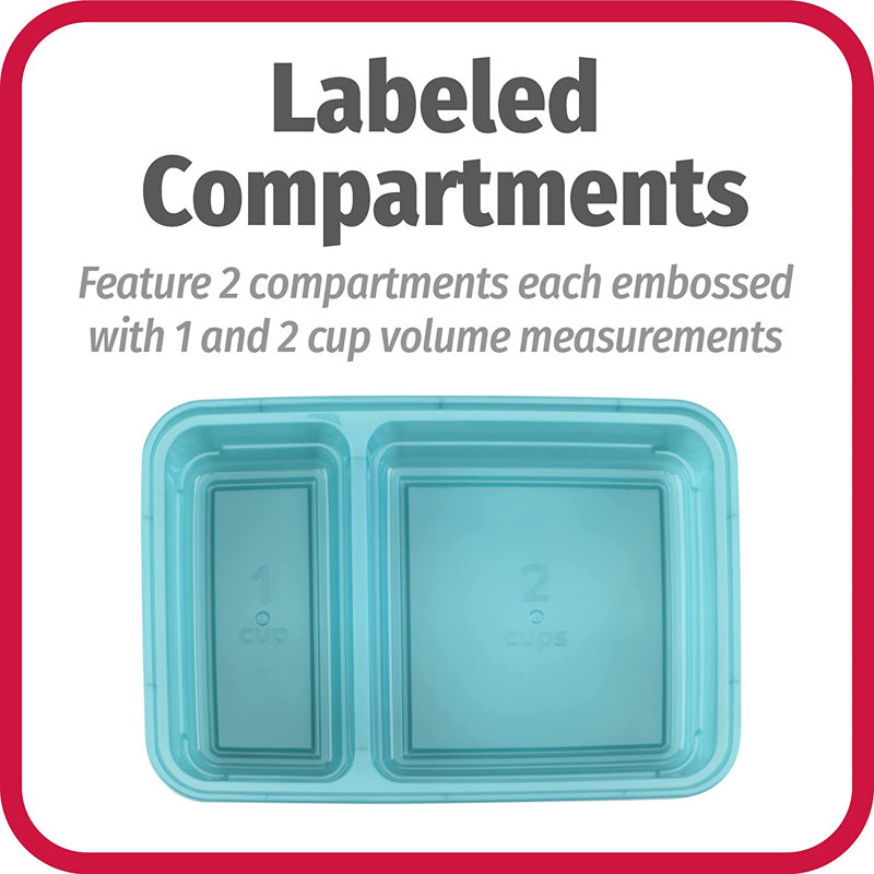 Damaiya Food Storage - Set of 10 Containers and 10 Lids