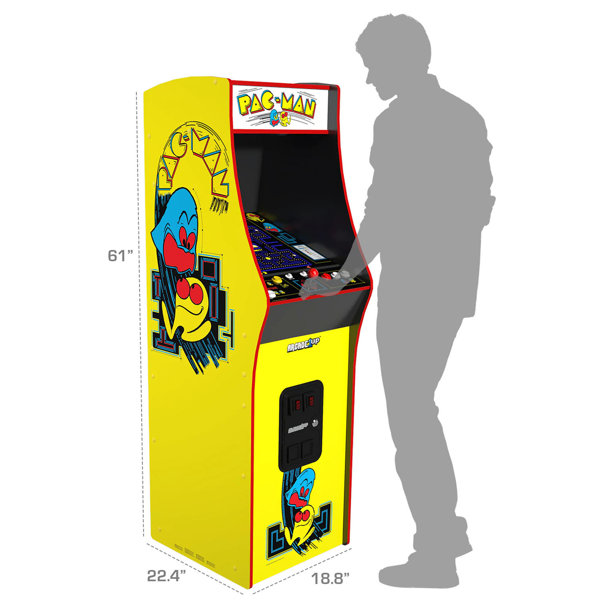 Arcade1Up Mortal Kombat II Deluxe Arcade Game, built for your home, with  5-foot-tall full-size stand-up cabinet, 14 classic games, and 17-inch screen