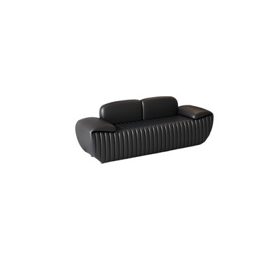 Banc rembourré en similicuir Miga