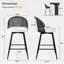 361° Swivel Upholstered Rattan Counter Height Bar Stool-1507232250-1493172909-1521301507
