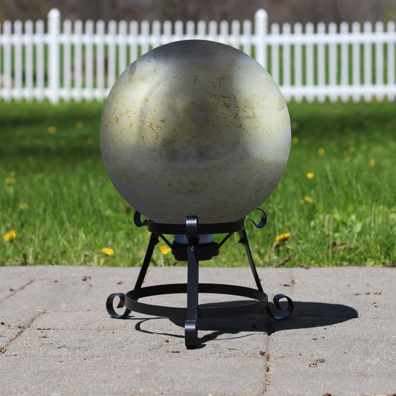 Boule de jardin en verre 10 po