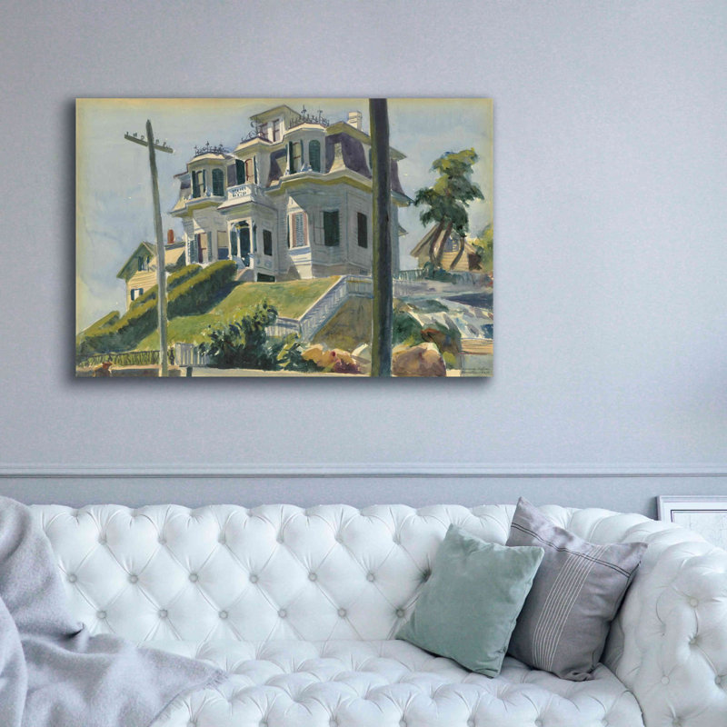 «Haskell's House, 1924» par Edward Hopper, estampe numérique sur toile, H 40 po x l 60 po x P 1,5 po