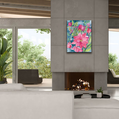 «Epic Graffiti» «Blooming Free» par Kristy riz, art mural sur toile