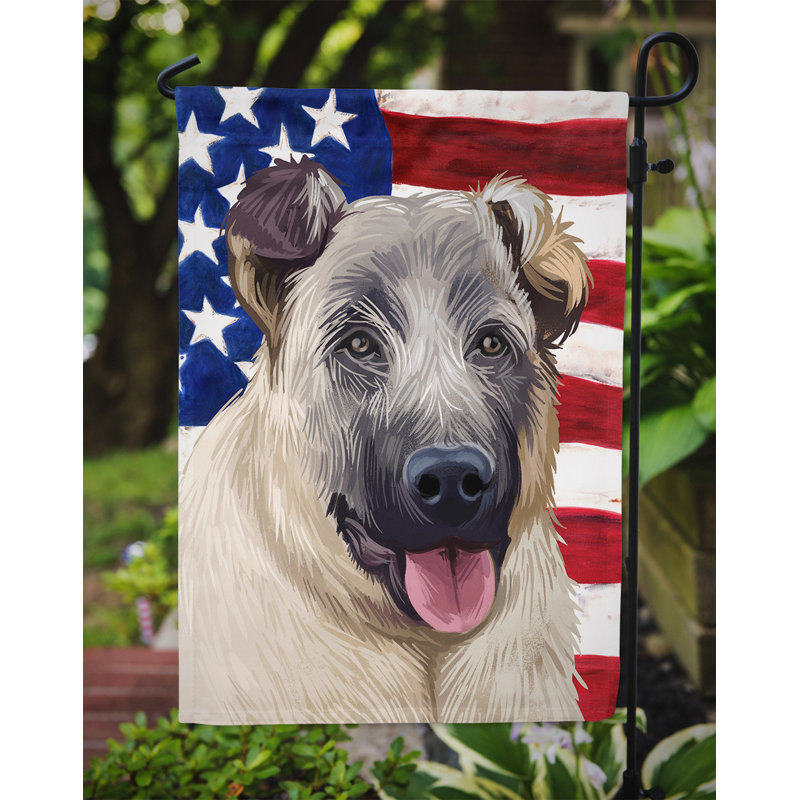 Polyester à 2 côtés 15 x 11 po drapeau de jardin, Kangal
