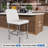 Latrease Upholstered Faux Leather Counter Stool with Steel Frame-1401931924