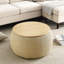 Repose-pieds rond avec rangement, fonction 2 en 1, table de bout avec repose-pieds (25,5 po x 25,5 po x 14,5 po)