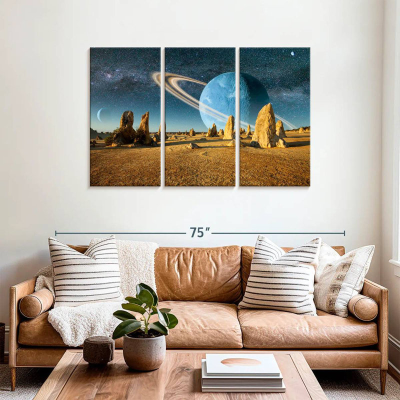 Oberle Barren Alien Planet, 36" H x 57" W