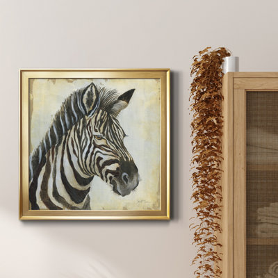" Patterned Zebra " Painting Print
