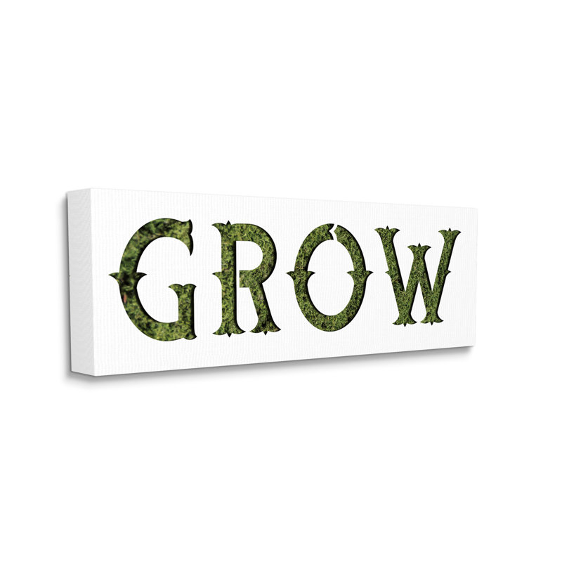 «Grow Expression» par Daphne Polselli, Toile tendue, H 17 po x l 40 po x P 1,5 po