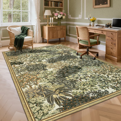 Tapis lavables pour le salon Tapis pour la chambre à coucher Tapis antidérapant pour la chambre à coucher Tapis de sol intérieur antitaches pour la salle à manger Bureau Pépinière