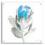  «Spirit Flower 1 Blue C» par Danhui Nai, art mural en verre acrylique, 24 po x 24 po