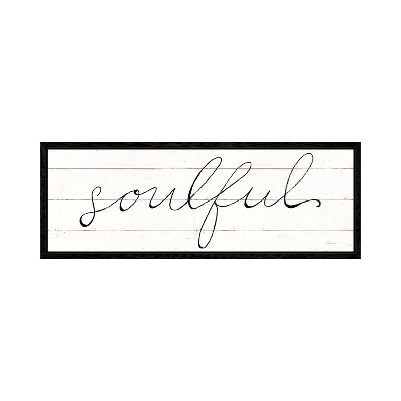 Soulful by Sue Schlabach - Panoramic Gallery-Wrapped Canvas Giclée on Canvas, 121.92 cm H x 40.64 cm W, Black Framed