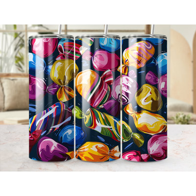 Choose Handmade Tumblers 591 mL Vacuum Insulated Stainless Steel (18/8) Travel Tumbler with Straw