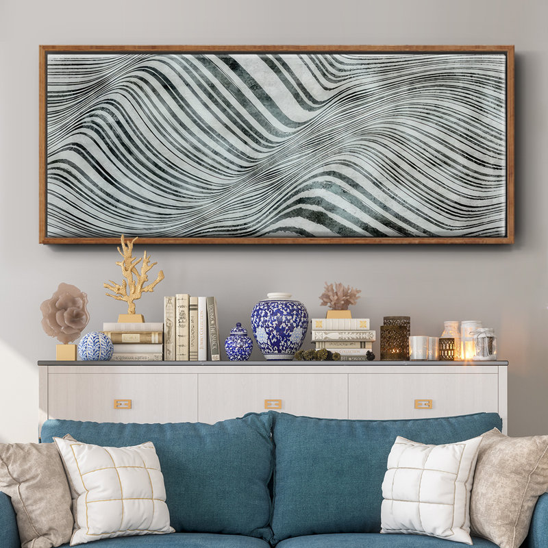 Forme de la mer - Framed Canvas, 24" H x 60" W