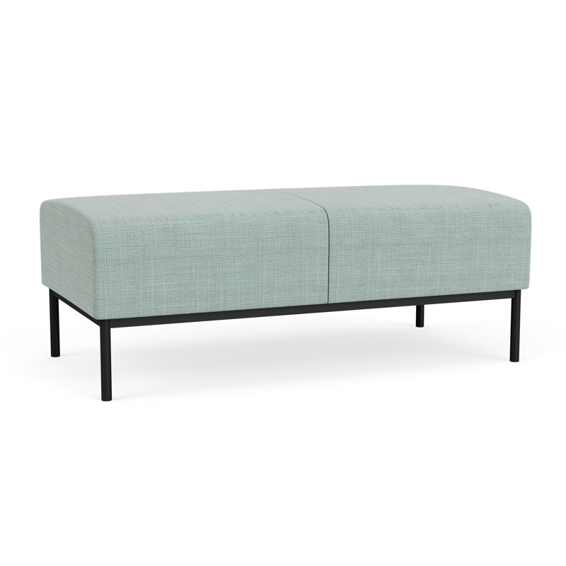 Banc de réception Darsey, Chambray écume de mer, Noir