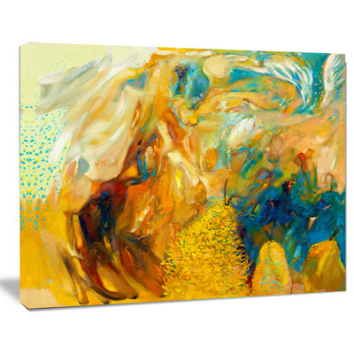 Collage abstrait - reproduction sur toile tendue