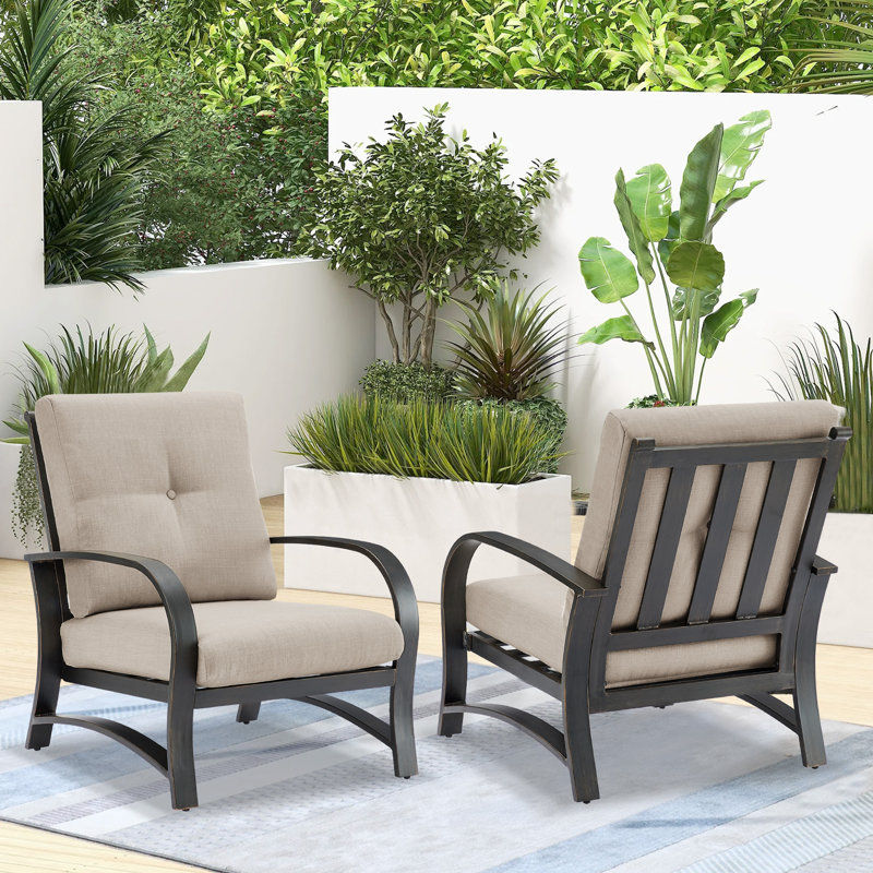 Chamber Club Patio Chairs with Sunbrella® Cushions