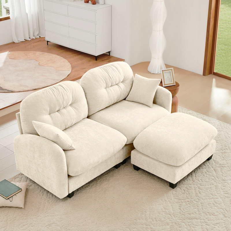Canapé modulaire en L avec repose-pieds Cloud