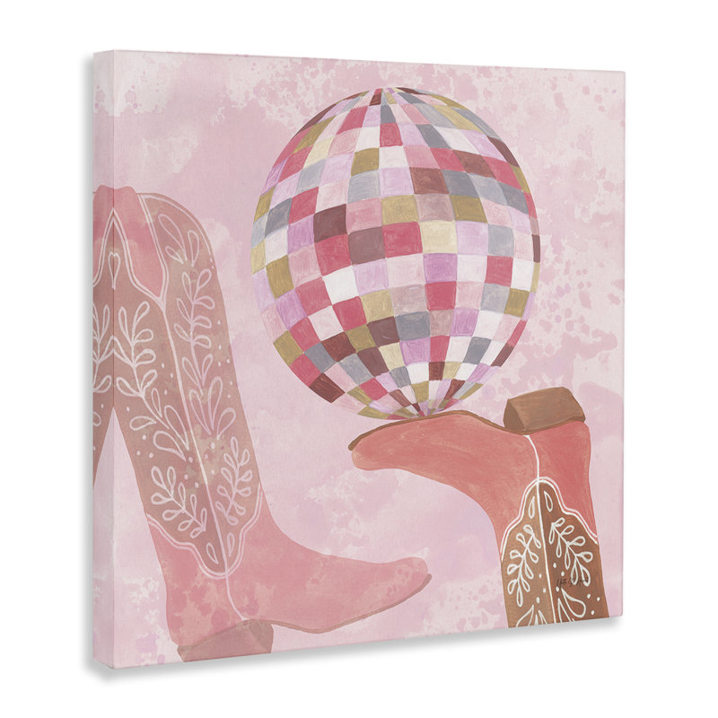 Art mural sur toile Cowgirl, H 17 po x l 17 po