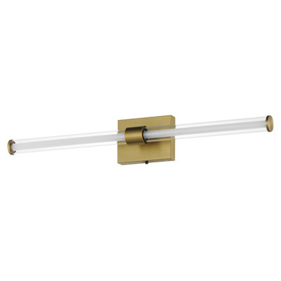 Mahkaylah Single Transparent Dimmable LED Bath Bar