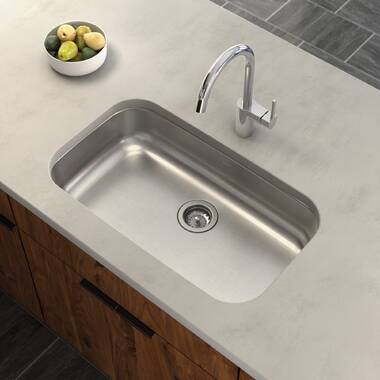 Pekoe® 35 x 18-Inch Stainless Steel Undermount Double-Bowl Kitchen Sink