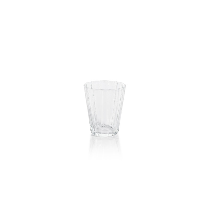 Barletta Clear Bubble Glass Tumblers, Set of 4