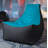 Pixel Gamer Bean Bag Chair - Game Room/Home Theater Bean Bag Chair, Premium Vinyl - Dark Denim-20451912