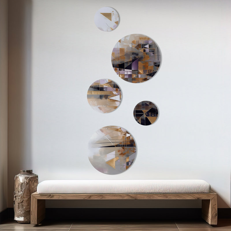 Abstract Wall Decor on Metal