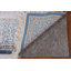 Tapis traditionnel bleu en soie 6 x 9