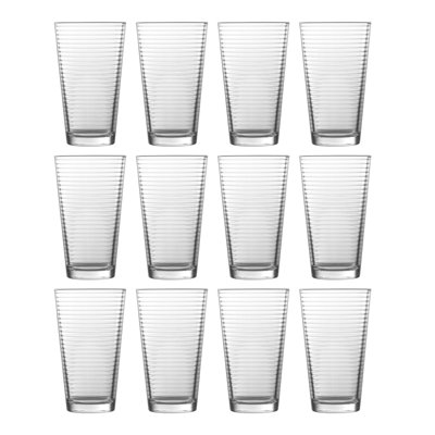 Fortessa Basics Arcade Everyday Stackable Quality Super Clear Glassware Kitchen And Barware Great For: Mixed Drinks/Cocktails, Water, Juice, Iced Tea, Soft Drinks., Double Old Fashioned/Rocks, 13 Ounce