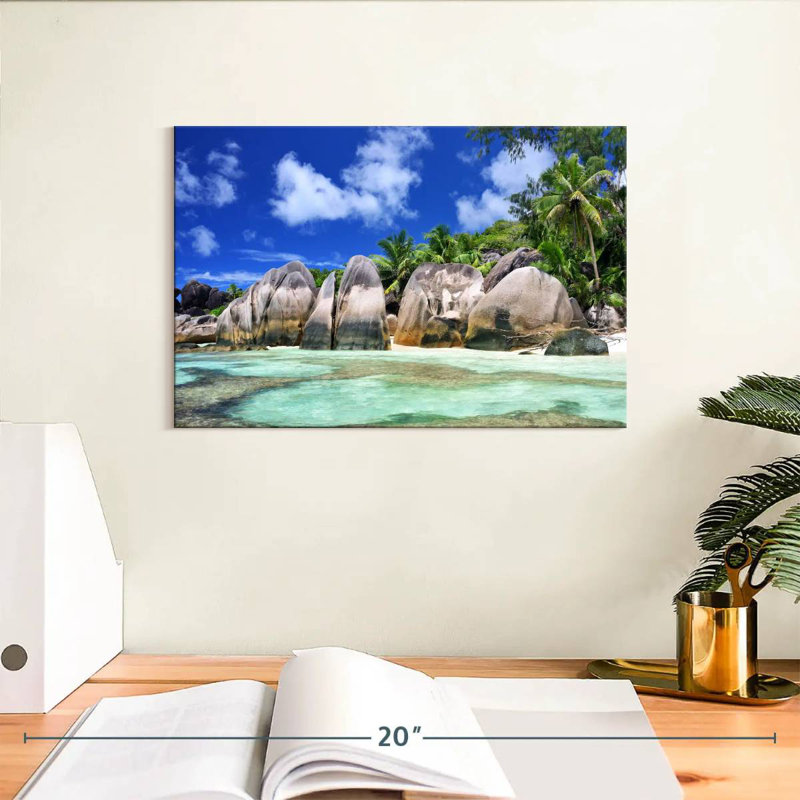 Gillard Anse Source D Argent Seychelles, H 8 po x l 12 po