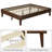 Multi-sized Wooden Platform Bed Frame with Sturdy Slat Support-1063669413-1063669420