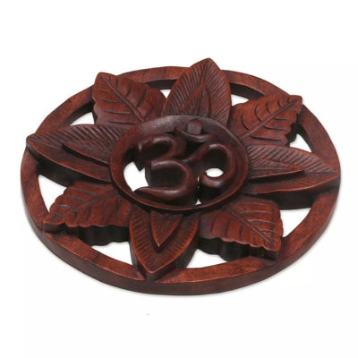 Handmade Traditional Plants & Flowers Wall Decor on Solid Wood