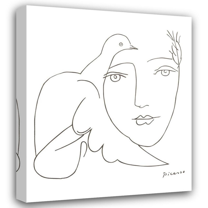 Face and Dove, 43" H x 36" W