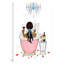 Time For Myself - Black Hair by Rongrong DeVoe - Wrapped Canvas Giclee Art Print-41186284